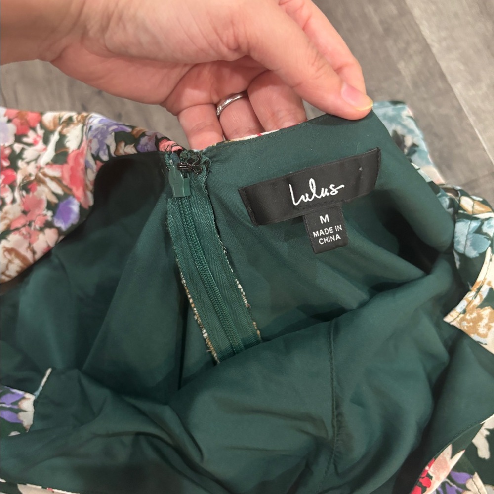 Lulu’s Floral Ruffle Maxi Dress - Picture 2 of 7